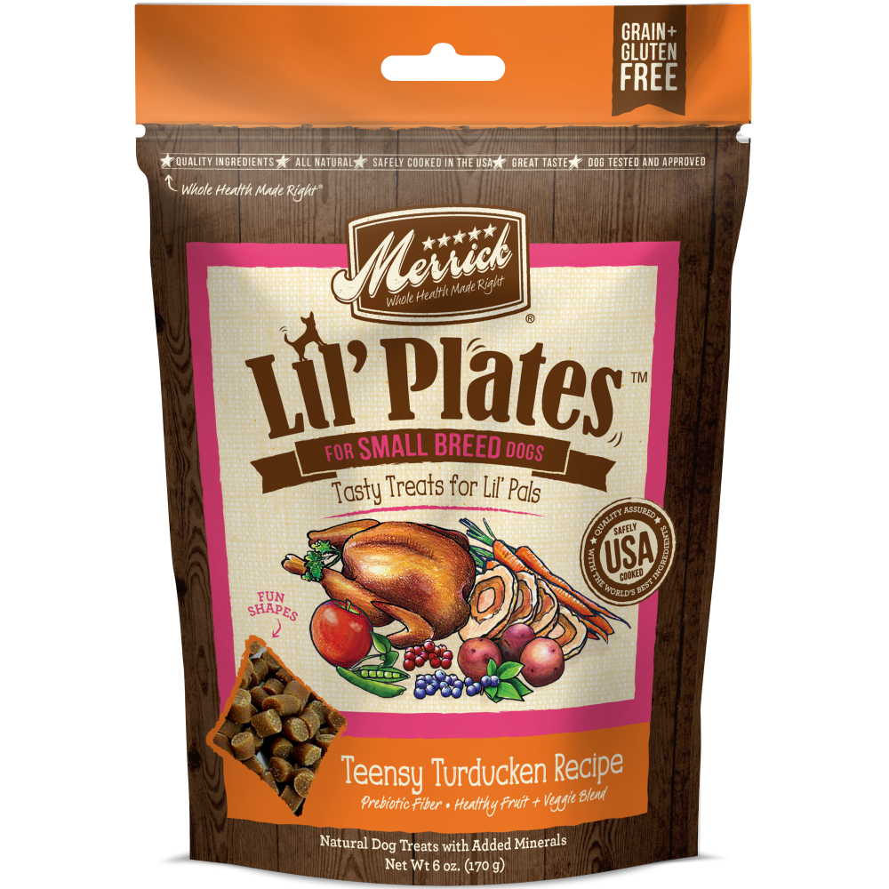 Merrick Lil' Plates Grain Free Teensy Turducken Dog Treats