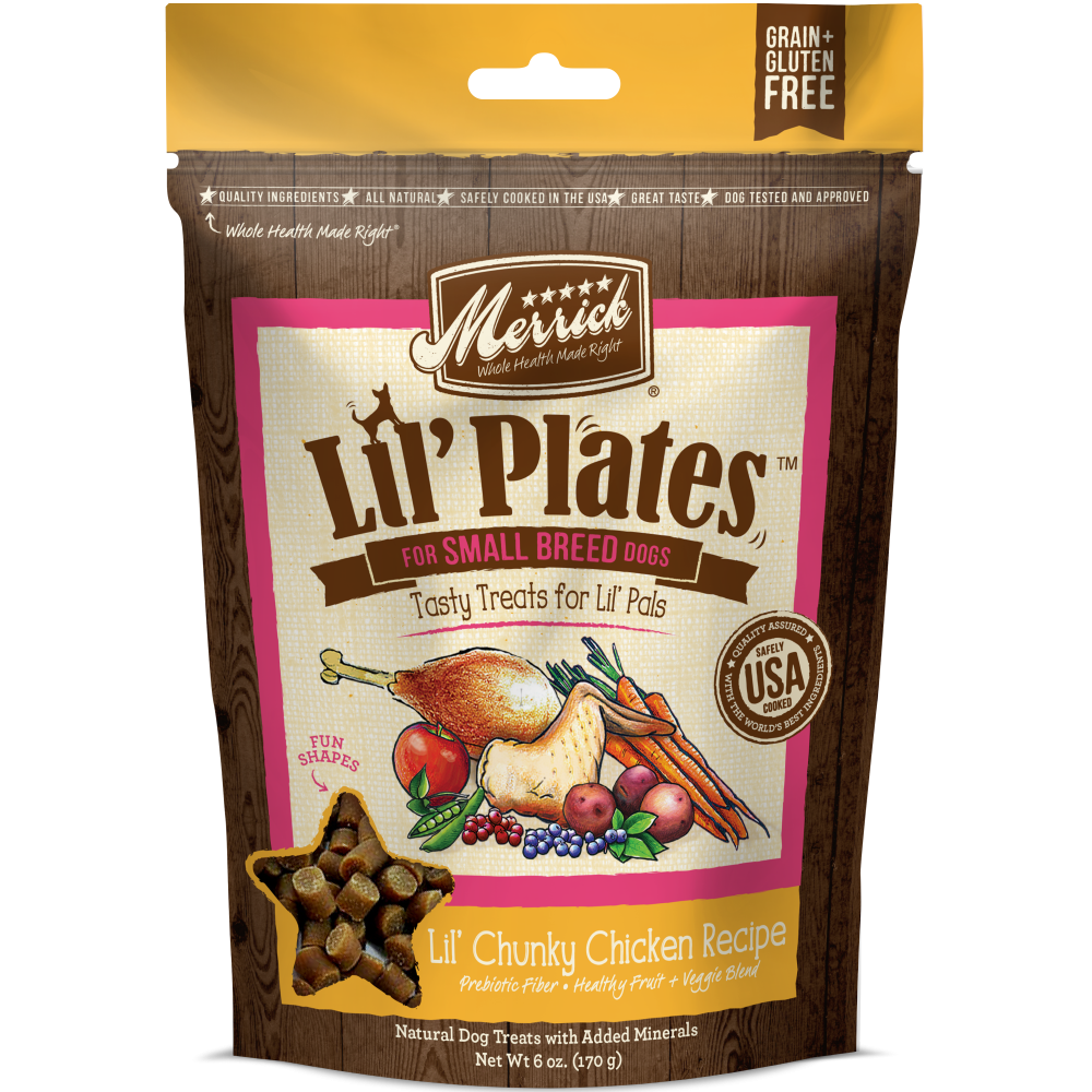 Merrick Lil' Plates Grain Free Lil' Chunky Chicken Dog Treats