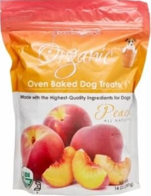 Grandma Lucy's Organic Peach Oven Baked Dog Treats