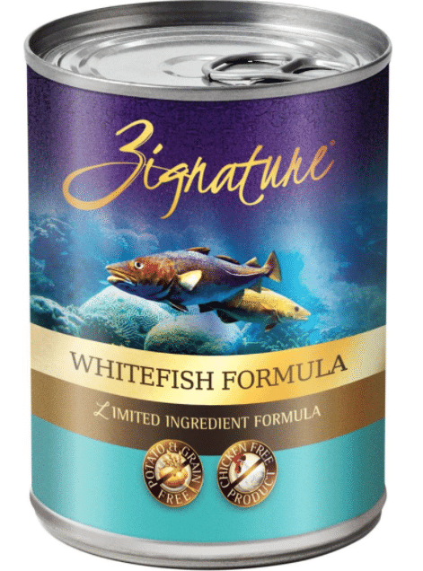 Zignature Limited Ingredient Diet Grain Free Whitefish Recipe Canned Dog Food